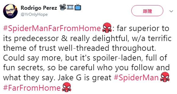 《蜘蛛人：離家日》首波無雷影評出爐　被讚「最棒蜘蛛人」完勝前兩代！